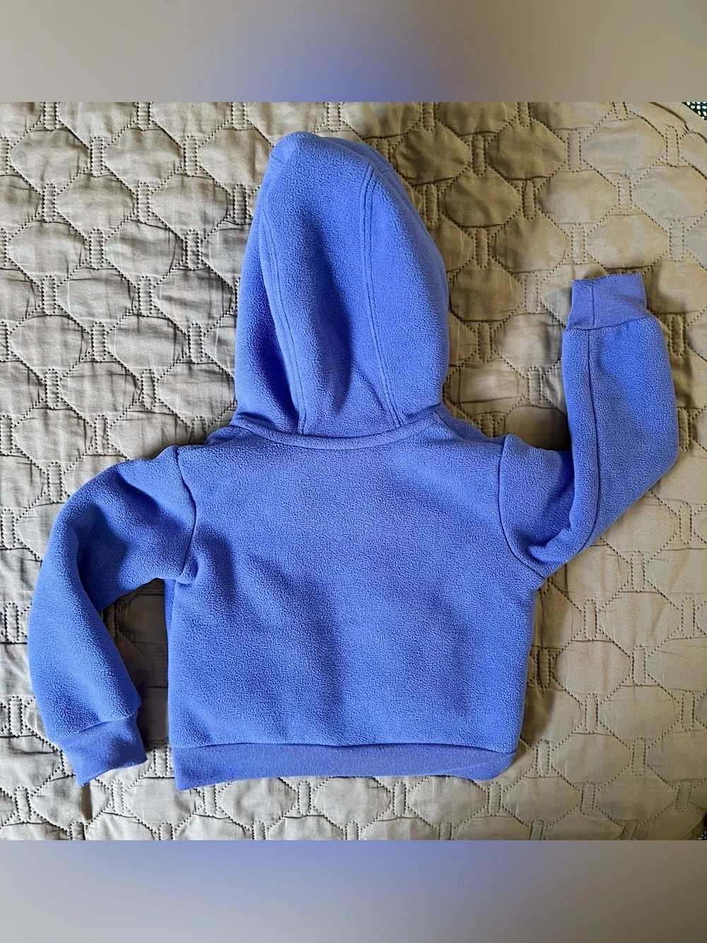 Nike Kids' Purple Fleece Hoodie with Pink Sherpa Lining Size 1-2 Yrs